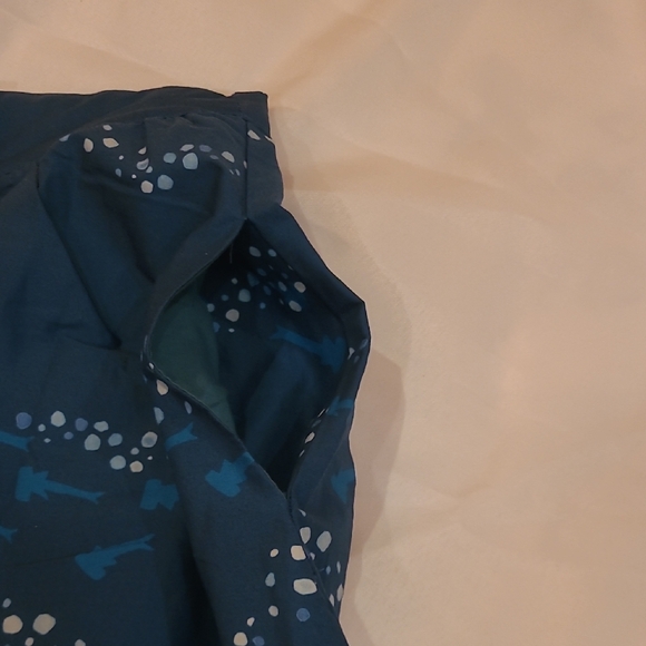 Modcloth Ocean Adventure Blue Midi Skirt-Sz-S - Picture 10 of 10